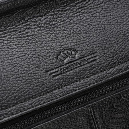 Кожаный портфель "Руби" (чёрный)